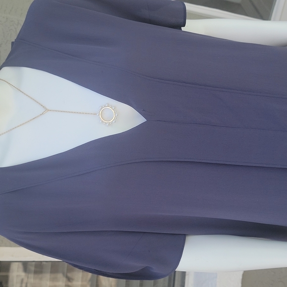 2ndday minimalistc silk dress navy blue size 40 french 8 USA - Picture 6 of 9